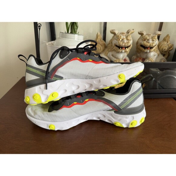 Size 9.5 - Nike React Element 55 SE Platinum Crimson main image 9